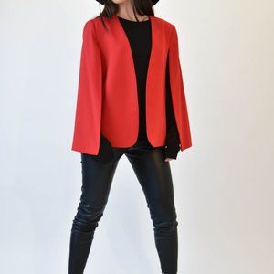 Red Cape CoatJacket For WomenHandmade CapeCape